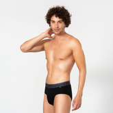 Signature Cotton Brief - Black